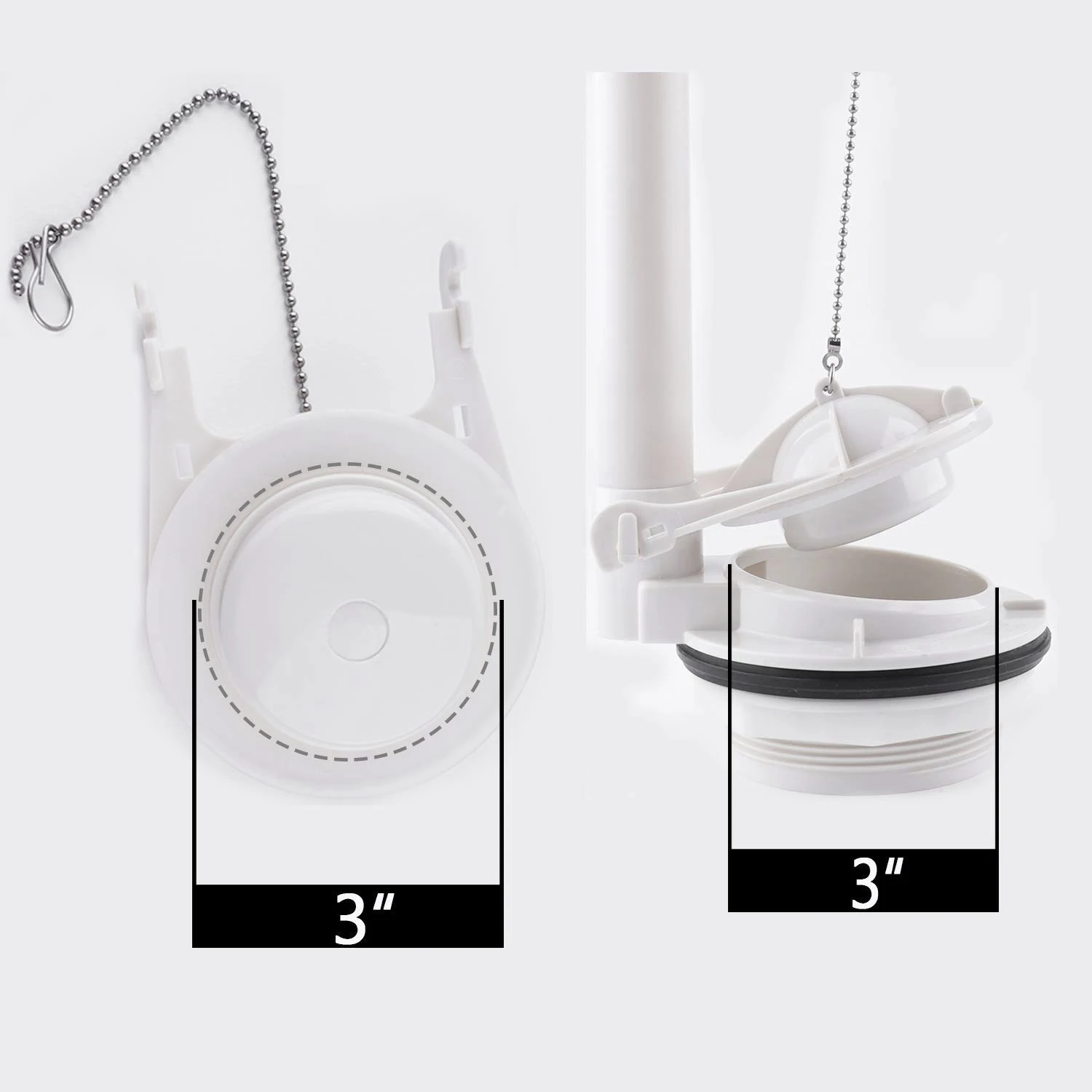 

Комплект из 2-х клапанов для унитаза AS60-2, замена для American Standard 738920-0070A, 3-дюймовый клапан, экономия воды