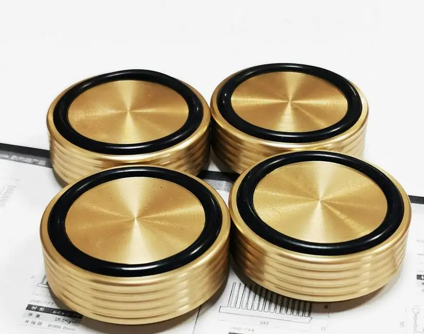 

NEW 4x Aluminum feets for Power amp (with Rubber ring) D:45mm H:17mm