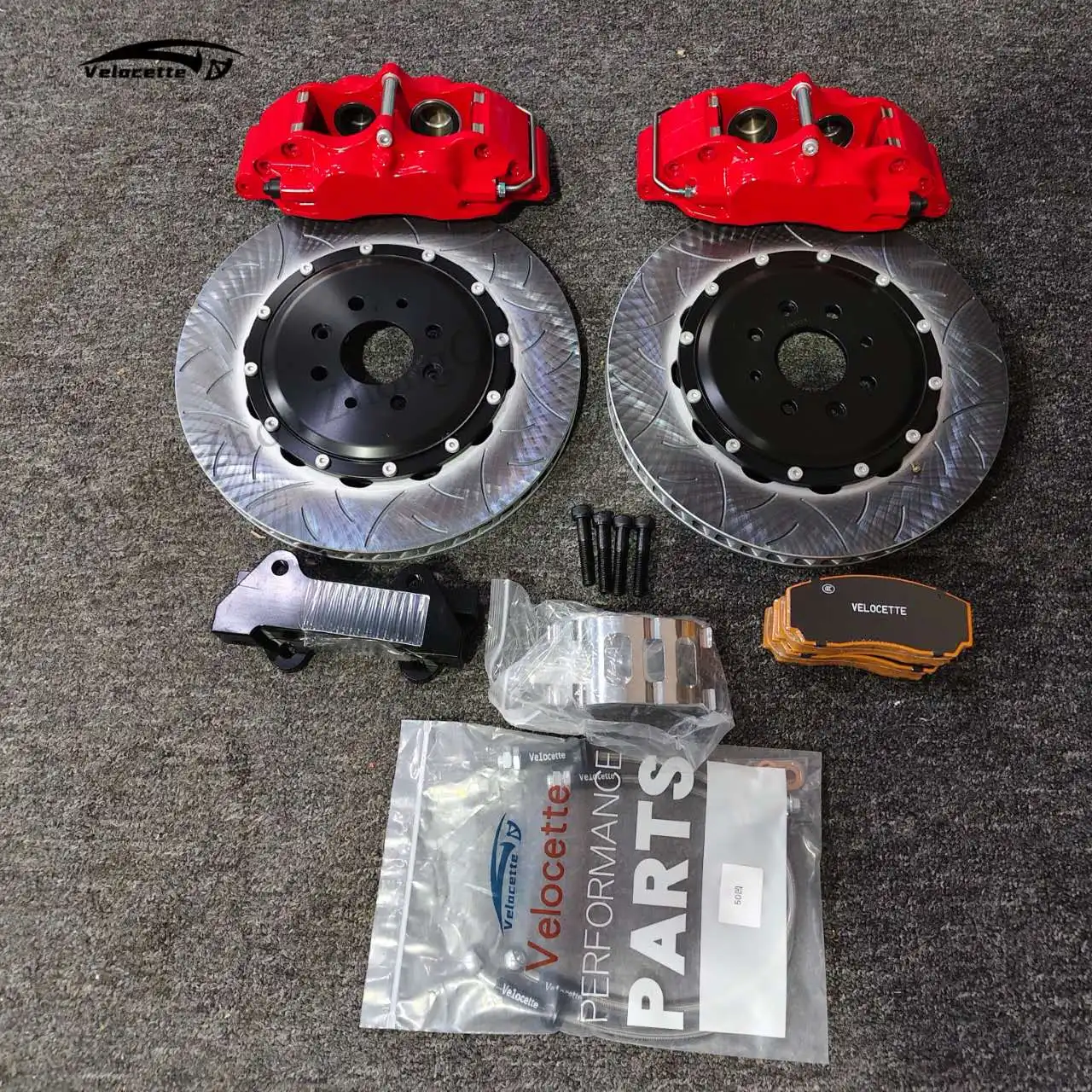 New style Brake Accessories Kit 5200 4-Pot 330mm Brake Disc Brake Caliper Kit for Honda Civic Accord for Toyota Camry Reiz Mark