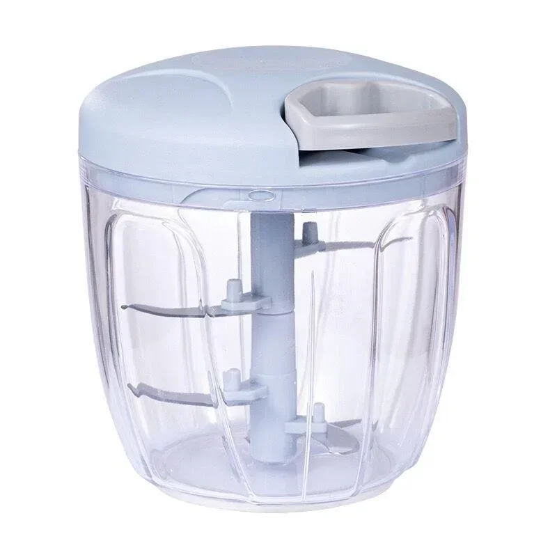 새로운 분쇄기 야채 양파 커터 주방 요리 액세서리 500/900ML 수동 고기 Mincer 마늘 쵸퍼 회전 GarlicPress