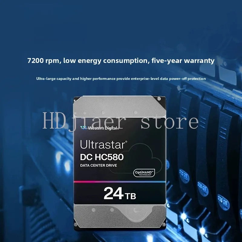 WD Western Digital mechanical hard drive 10t/12t/24T HC580 enterprise-grade server storage 24TB