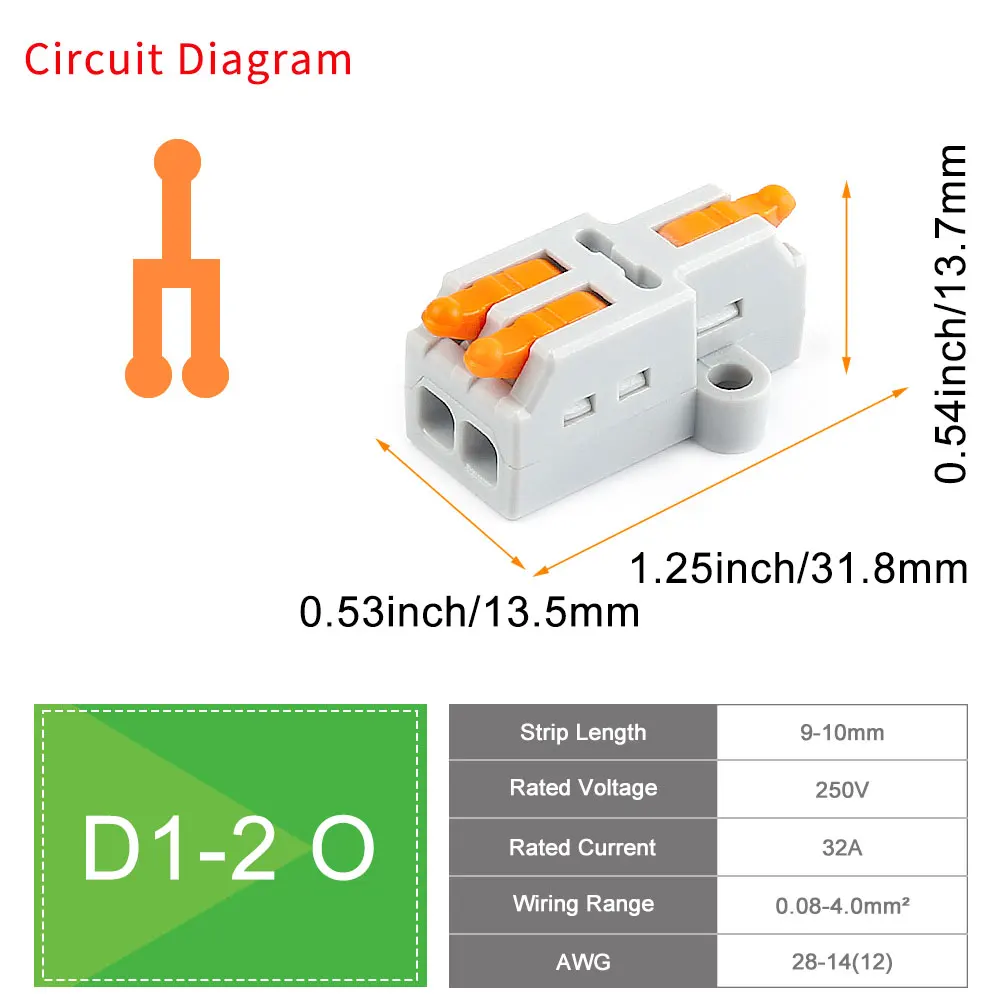 10/50 PCS Mini Snelle Bedrading Connectors Universele Compacte Hendel Crimp Splitter Elektrische Geleiders Push-in Thuis Klemmenblok