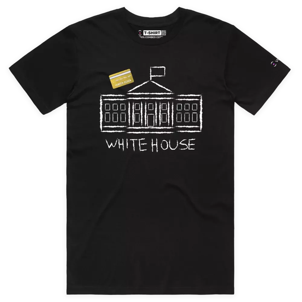 Premium T-shirt Politics, White House, Joe Biden; Hunter, Cocaine;   High Quality 100%Cotton Short Sleeve