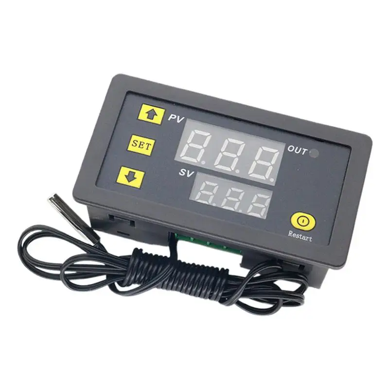 Microcomputer Temperature Controller LED Display Temp Controller Thermostat Sensor Switches Relay Control Board Versatile