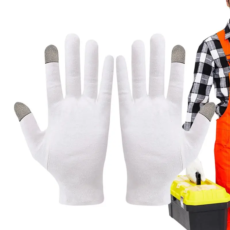 

Cotton Gloves Touchscreen Driving Gloves Touchscreen Texting Gloves White Cotton Gloves For Cycling Biking Sporting Driving For