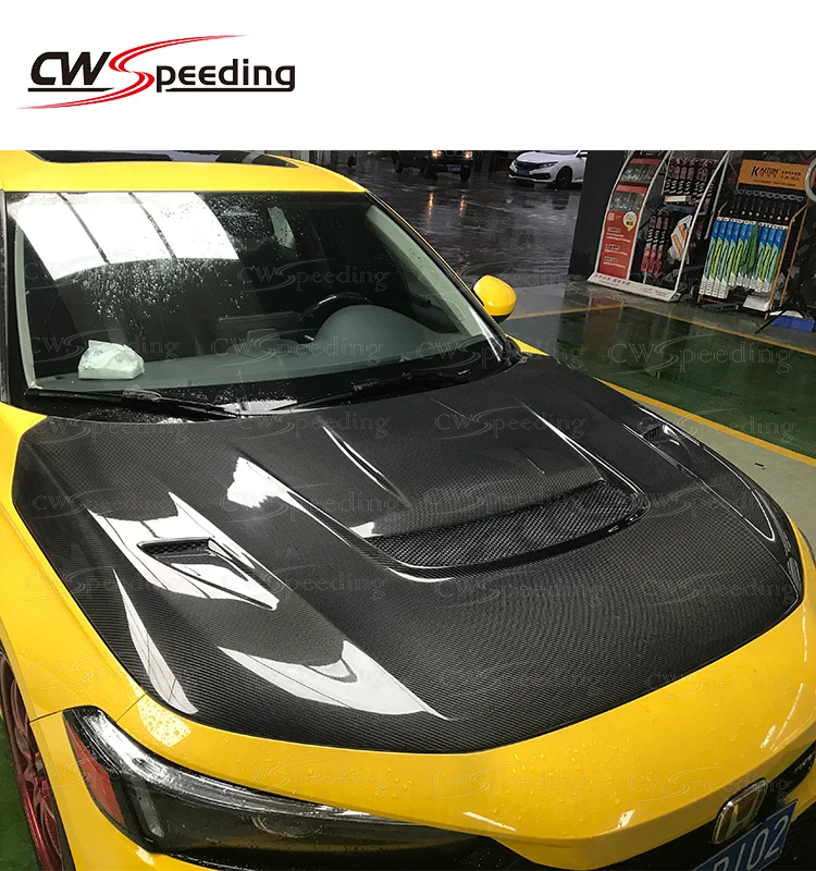 

2021-2022 CWS-C STYLE CARBON FIBER ENGINE BONNET HOOD for HONDA CIVIC X 11TH GEN Norsen