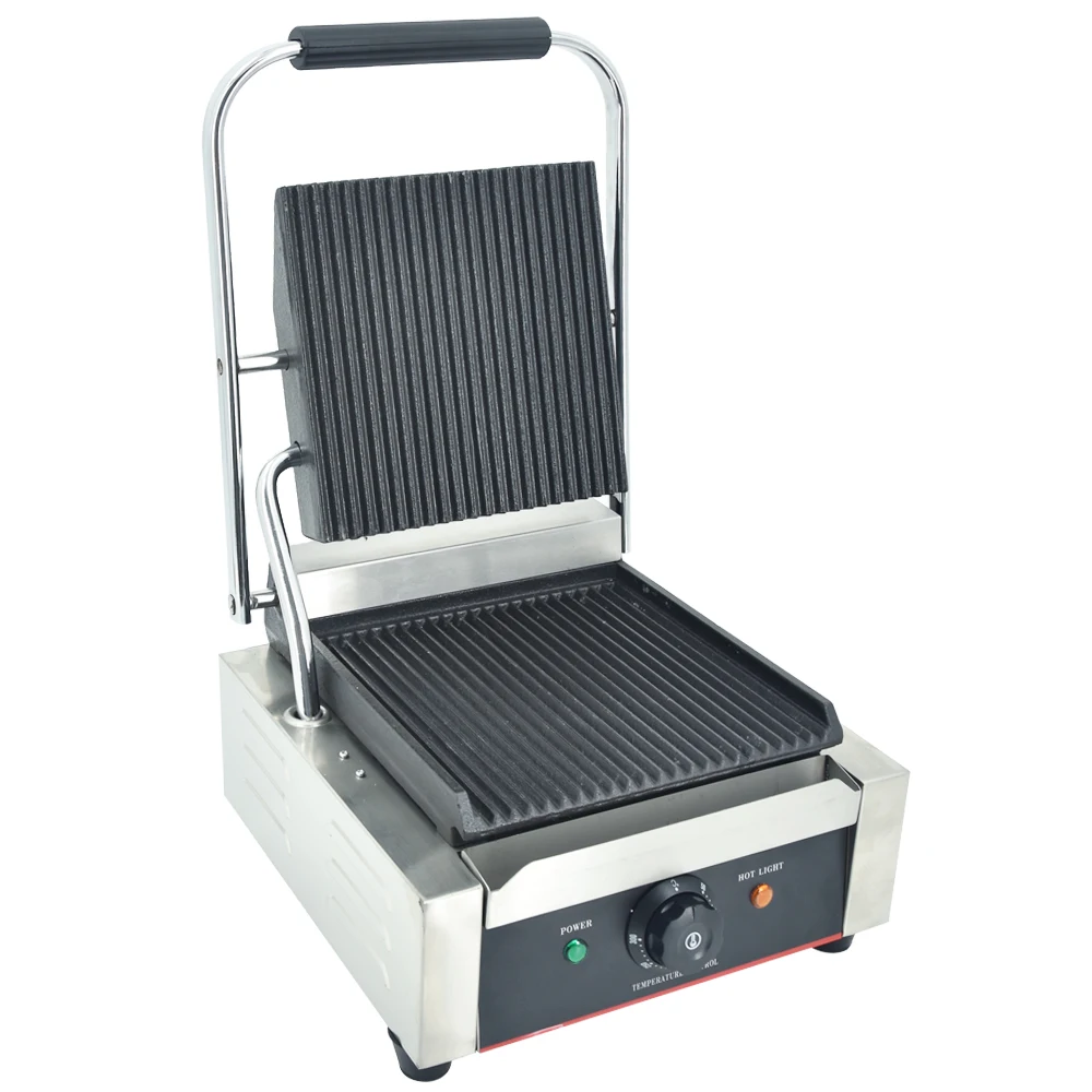 

Commercial Electric Steak Grill Machine 1800w Griddle Household Flat Plate Griddle Barbecue Machine Sandwich Panini Grill
