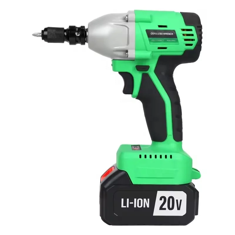 20V 430Nm Cordless Impact Wrench Brushless Motor 1/2 High Torque Wrenches Easy Powerful Tools Set 4.0Ah Battery