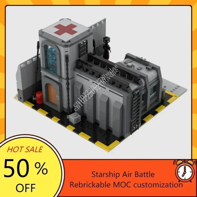Base imperiale della serie Space Battle MOC da 1068 pezzi # 3 Modello ospedaliero Puzzle personalizzato Tecnologia Assemblaggio creativo Regalo giocattolo di compleanno