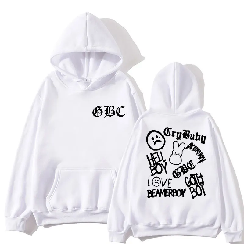 Rapper Lil Peep CryBaby Graphic Hoodies Men Women Fashion Gothic Hip Hop Oversized Hoody Sweatshirt Warm Popular Streetwear Male