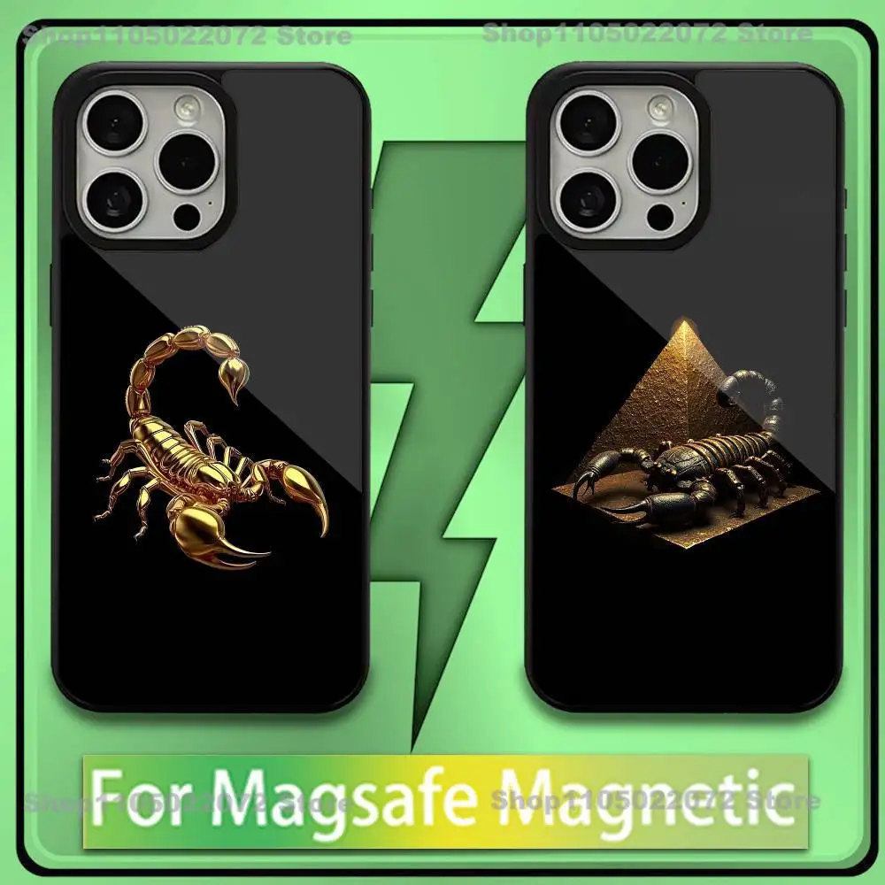 

Cool Animal Scorpion Phone Case For iPhone 17,16,15,14,13,12,11,Plus,Pro,Max,Mini Soft Magesafe Magnetic Wireless Charge