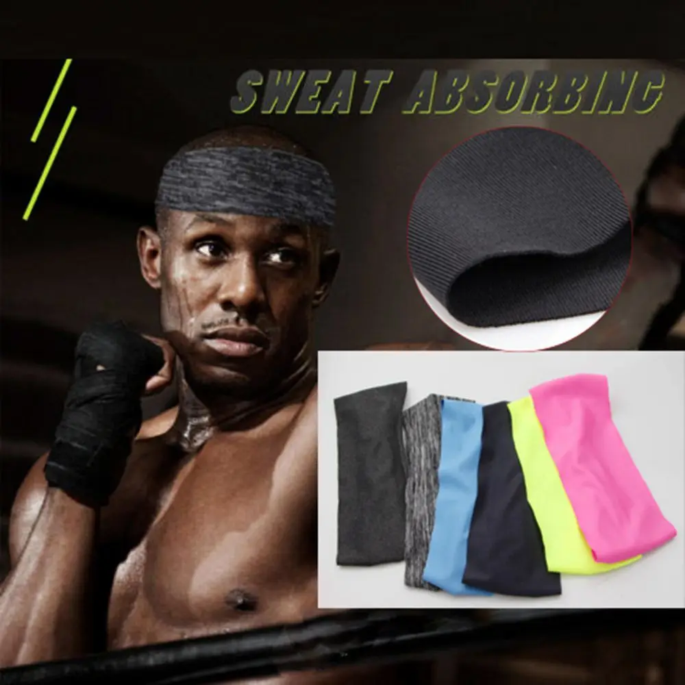 Elastic Men/Women Athletic  Running Hair Band Fitness Bandage Yoga Headband Sport Sweatband