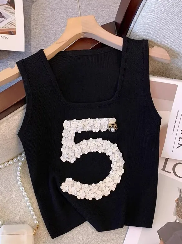 مراجعة شاملة لـ Dolame French Sle Heavy Work Bla Ice Silk Knitted Vest: أفضل خيار للصيف المريح والفاخر