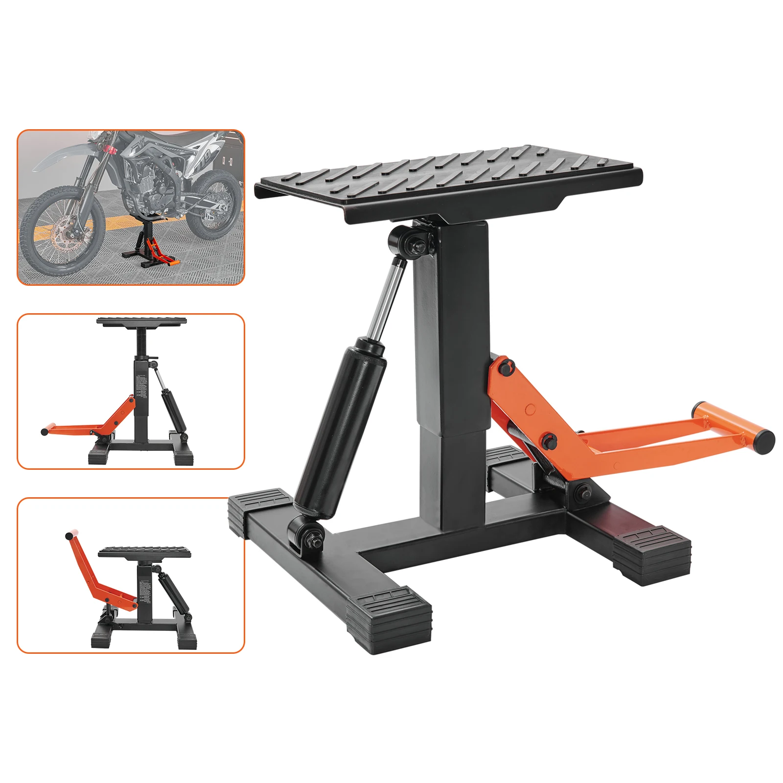 Hydraulic Floor Jack - VEVOR バイクジャッキリフトスタンド 440ポンド ダートバイクリフトスタンド 油圧リフト 高さ調整可能