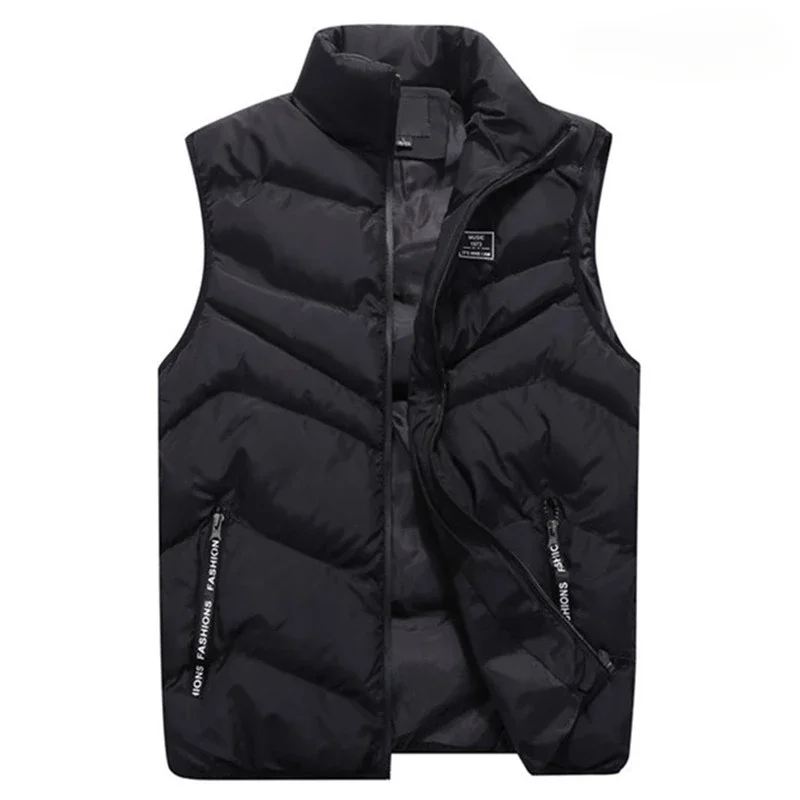 8XL 7XL Plus size vest men Brand Men Jacket Sleeveless Vests Winter Jackets man Casual Coats Men's Vest Cotton Thicken Waistcoat