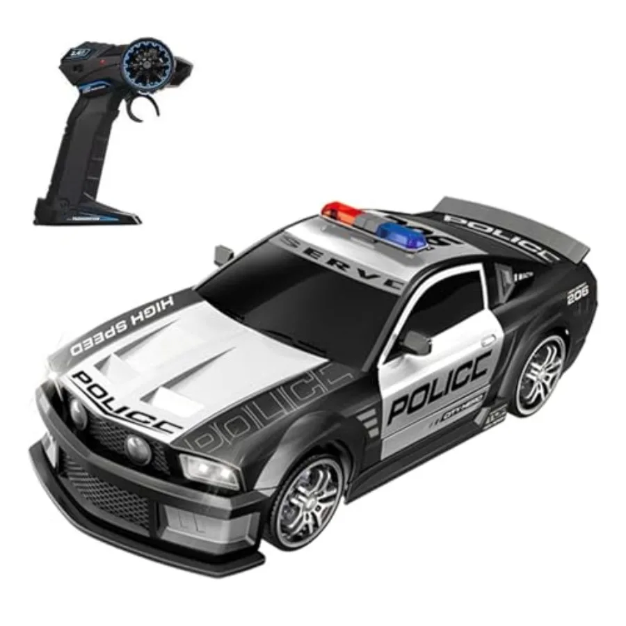 

1:12 Scale RC Drift Car 2.4GHz Remote Control Police Vehicle with Lights and Siren 4WD Drift GT RC Cars Vehicle High Speed Raci