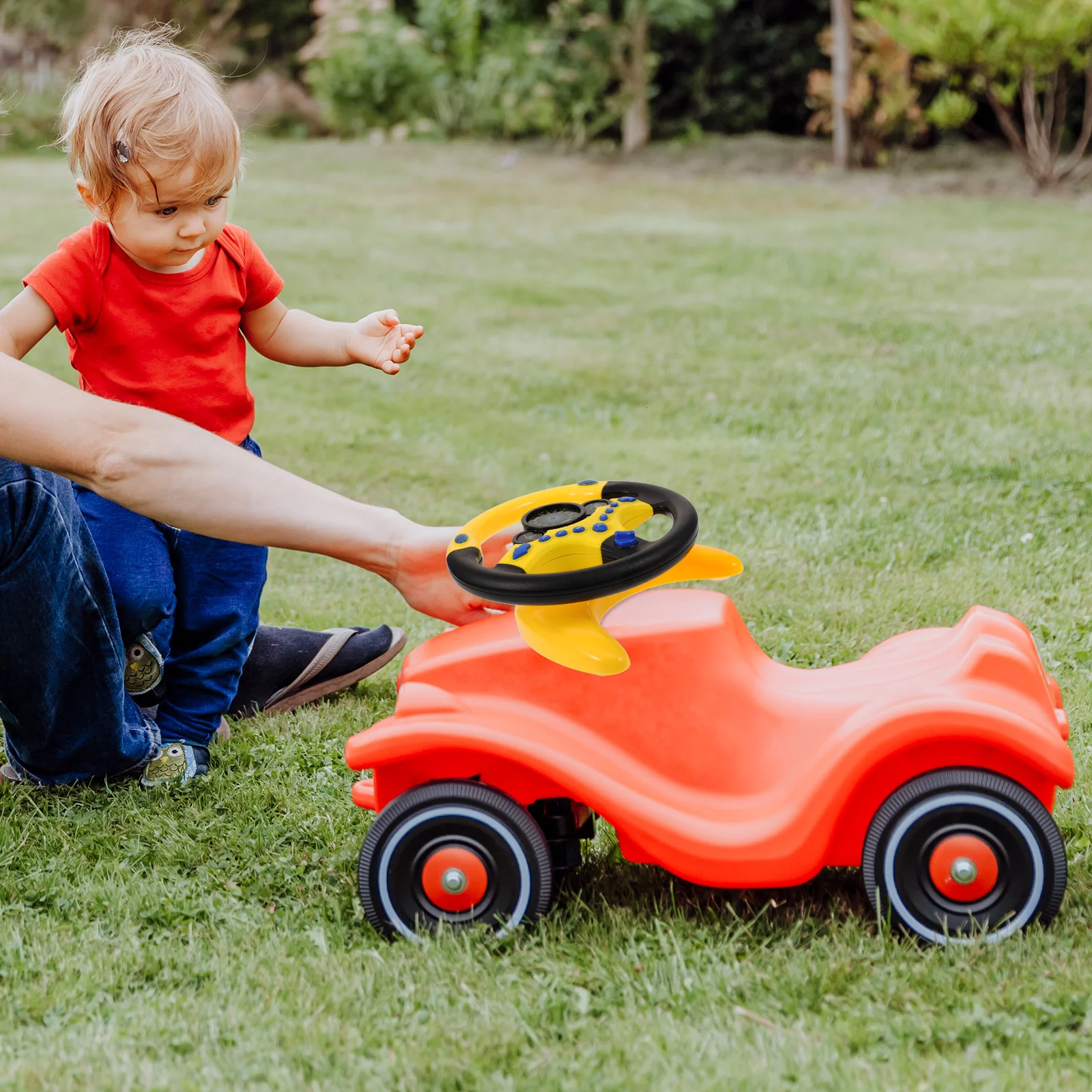 

Interactive Kids Steering Wheel 360 Degree Turn Strong Suction Cup Built-in Melody Fun Learning Playtime Device for Child