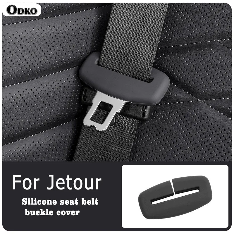 For Jetour Traveler T2 X70PLUS X70 MonkeyKing T1 Interior Accessries 2/4 Piece Car Seat Belt Silicone Protective Cover Trim