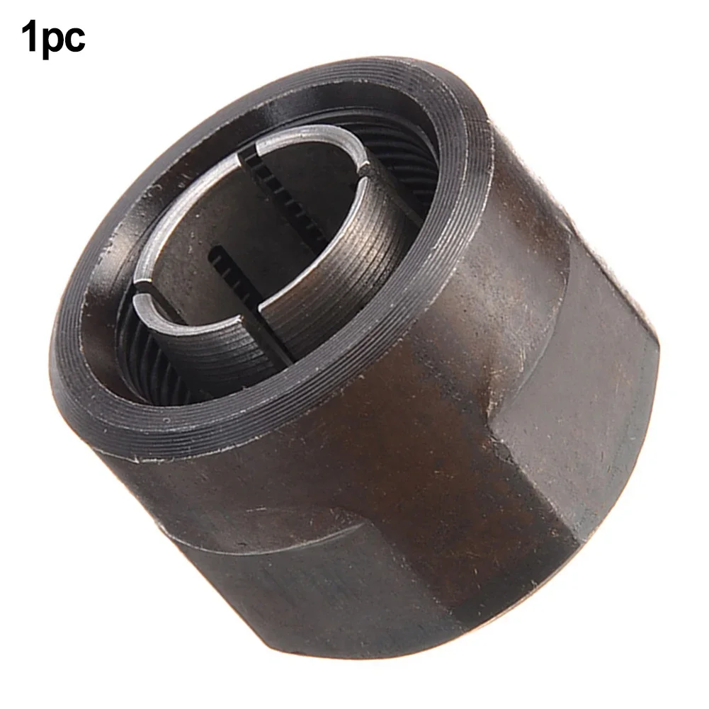 1 Pc Plunge Router Collet Nut Chuck 12.5mm Metal Parts For 3612 22.5*27mm Trimming Machine Woodworking Tools Accessories