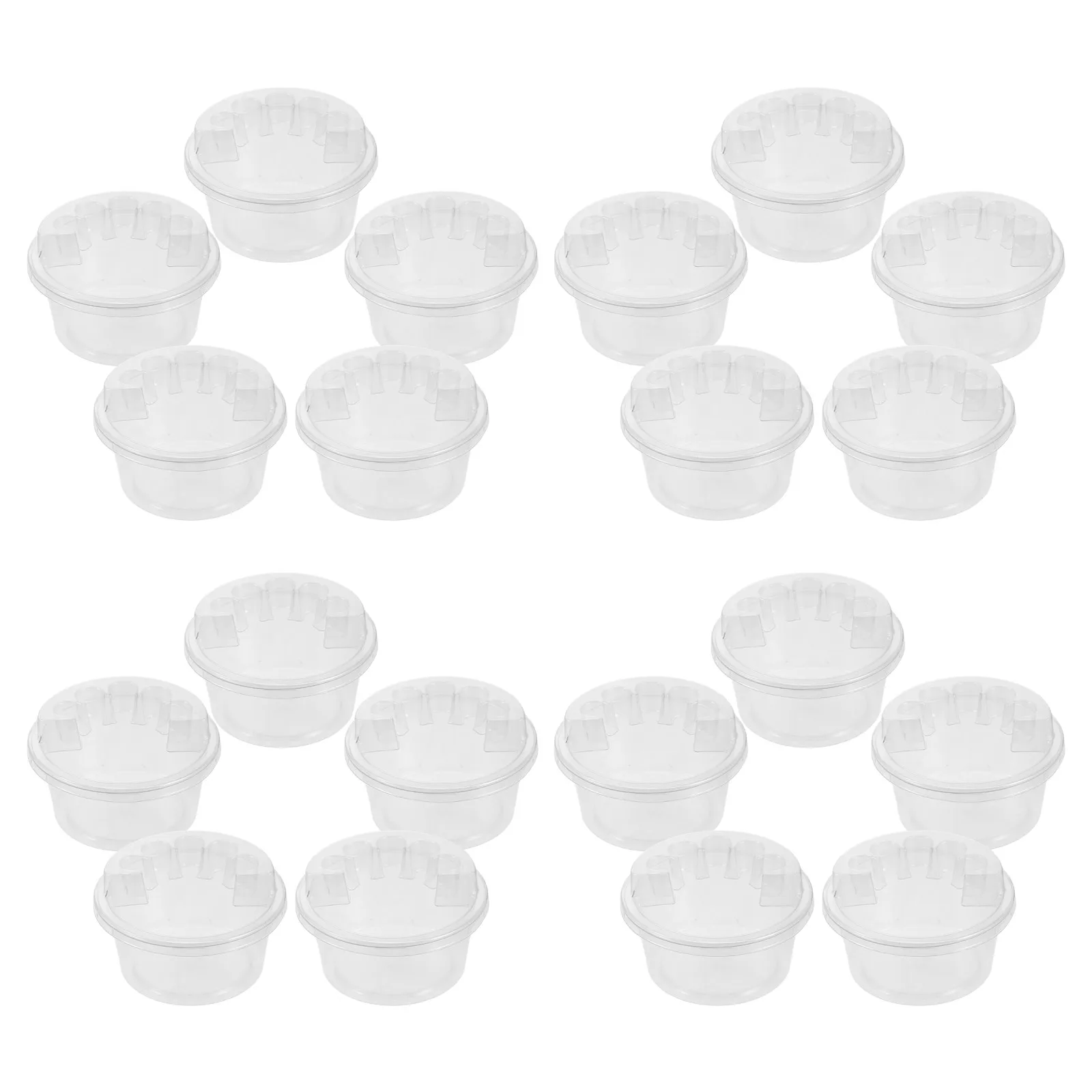 

20Pcs Tattoo Disposable Supplies Holder Clear Needle Dish Stable Cartridge Organizer Ink Tray Portable Design Disposable Ink Cup