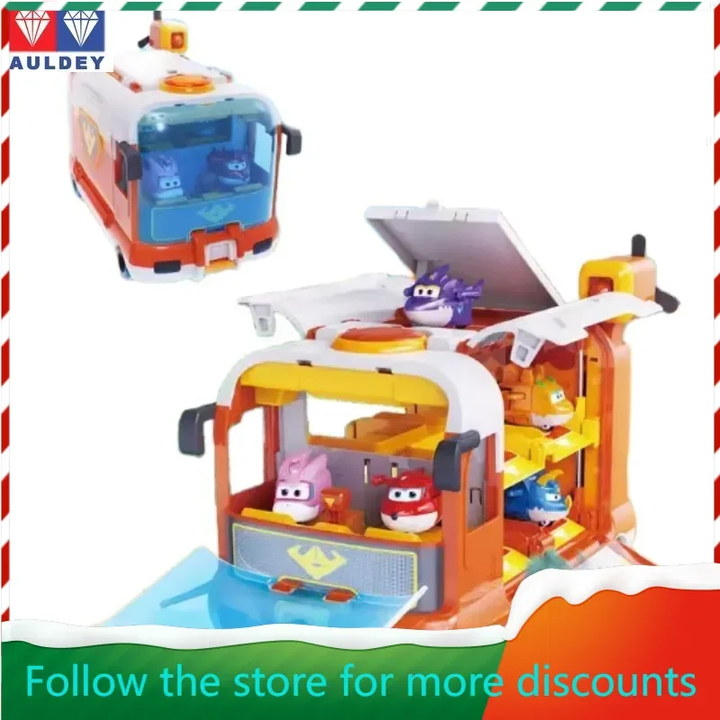 

AULDEY‌ Original Super Wings Season 17 New Dinosaur Base Big Bus Camping Movable Model Collection Holiday Gift in Stock