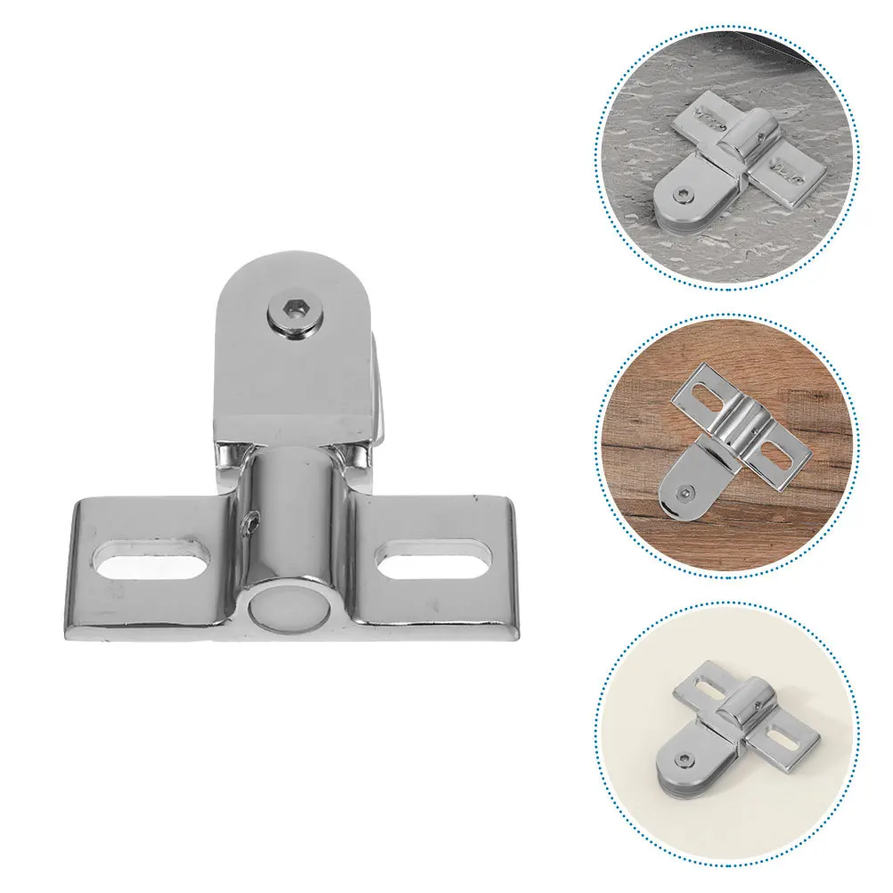 

2Pcs Glass Shower Door Pivot Hinges Stainless Steel Dual Direction Clamp Replacement Hardware Pivot Shafts