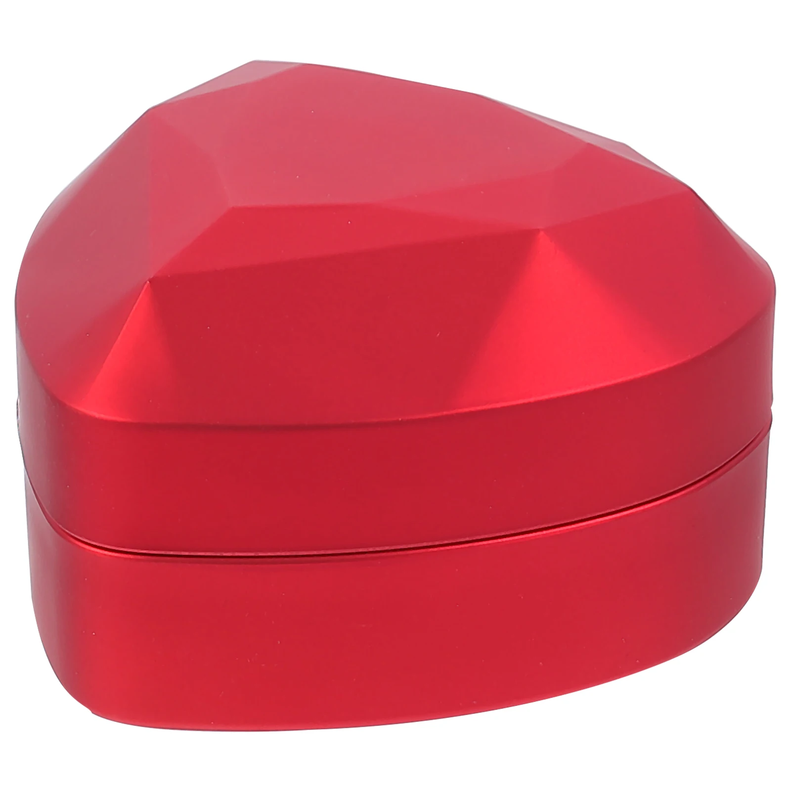 

Heart Shaped LED Light Jewelry Box Ring Storage Case ganizer Holder Premium Rubber Coating Long Velvet Dustproof Scratch