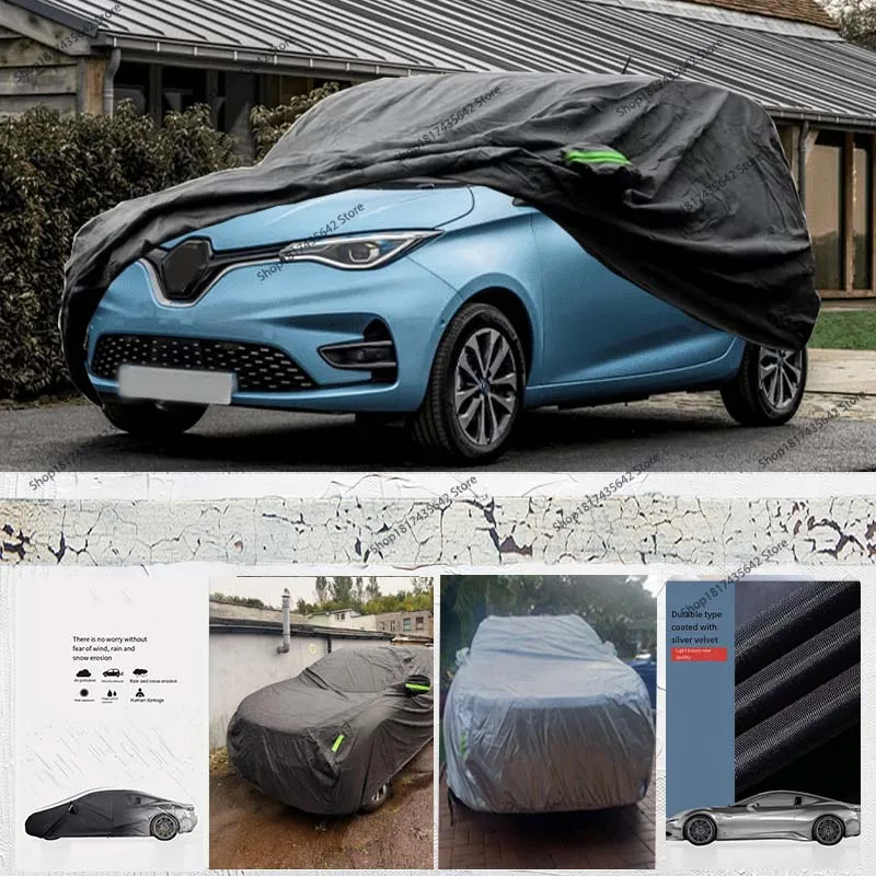 

Автомобильный чехол для Renault Zoe 2012-2024 210D, уличные полностью автомобильные чехлы, всепогодные, водонепроницаемые, ветрозащитные, защита от солнца
