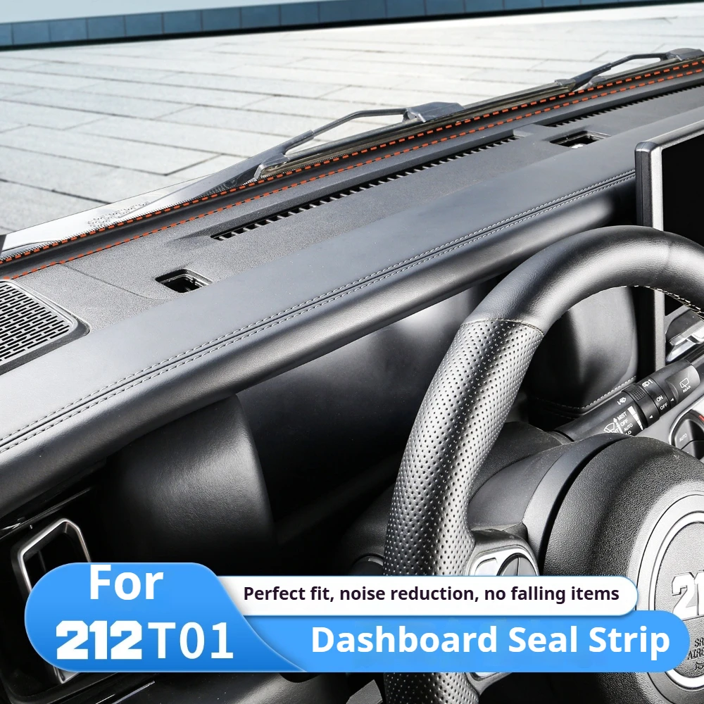 For New 212 T01 Dashboard Seal Strip, Widened Thickened Gap Filler, Noise Insulation Rubber Strip Car Mod Accessories