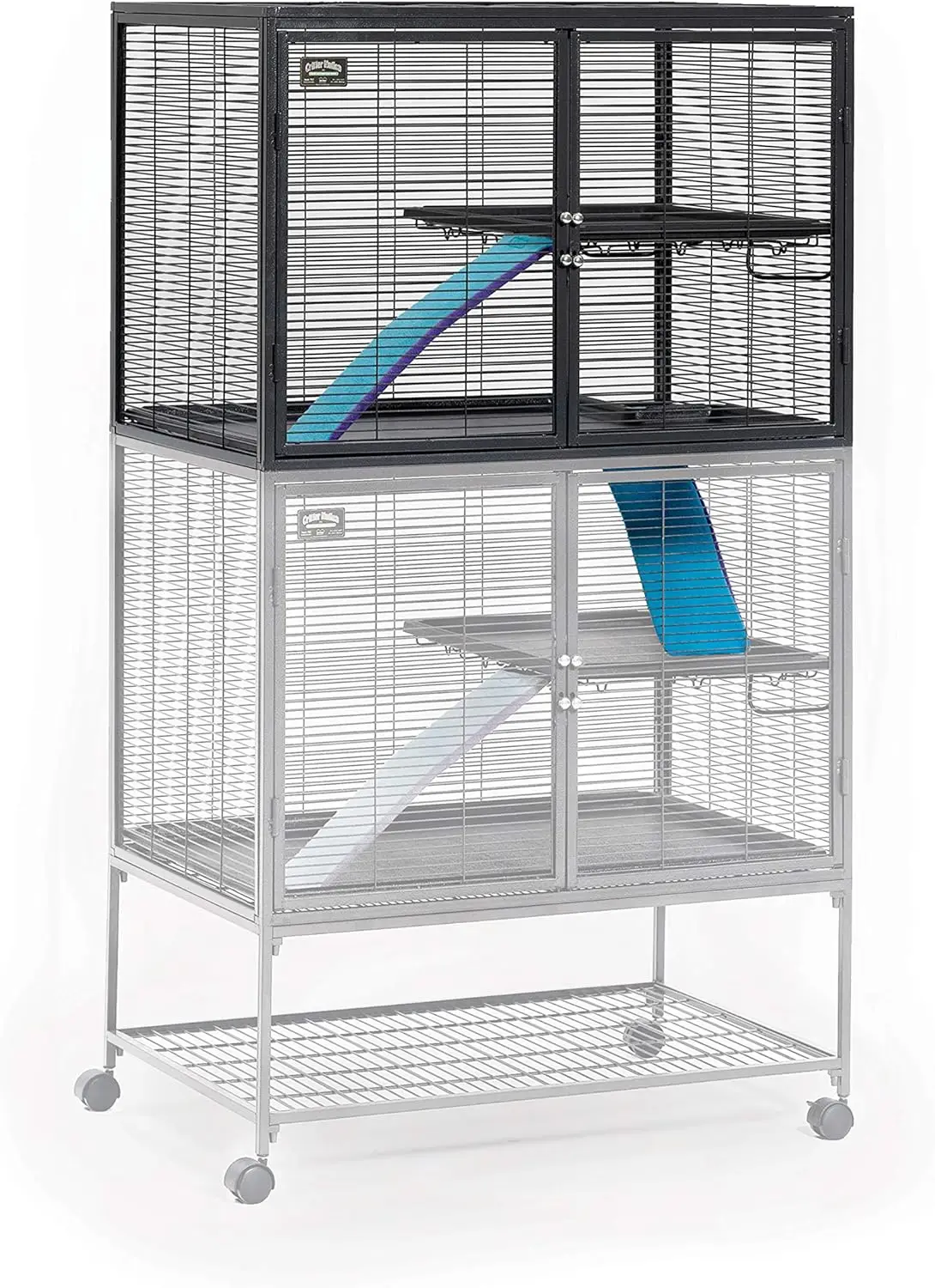 

Expandable Small Animal Cage Add-On Unit, No Stand, Easy Installation for Pet Enrichment