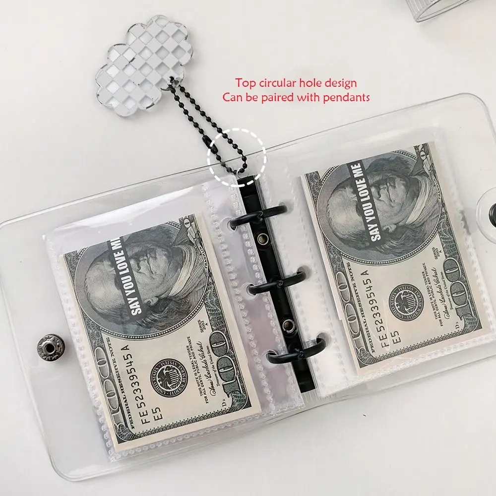 Mini Binder Savings Challenge Money Saving Loose-Leaf Book Reusable Budget Binder With Cash Envelopes Money Organizer