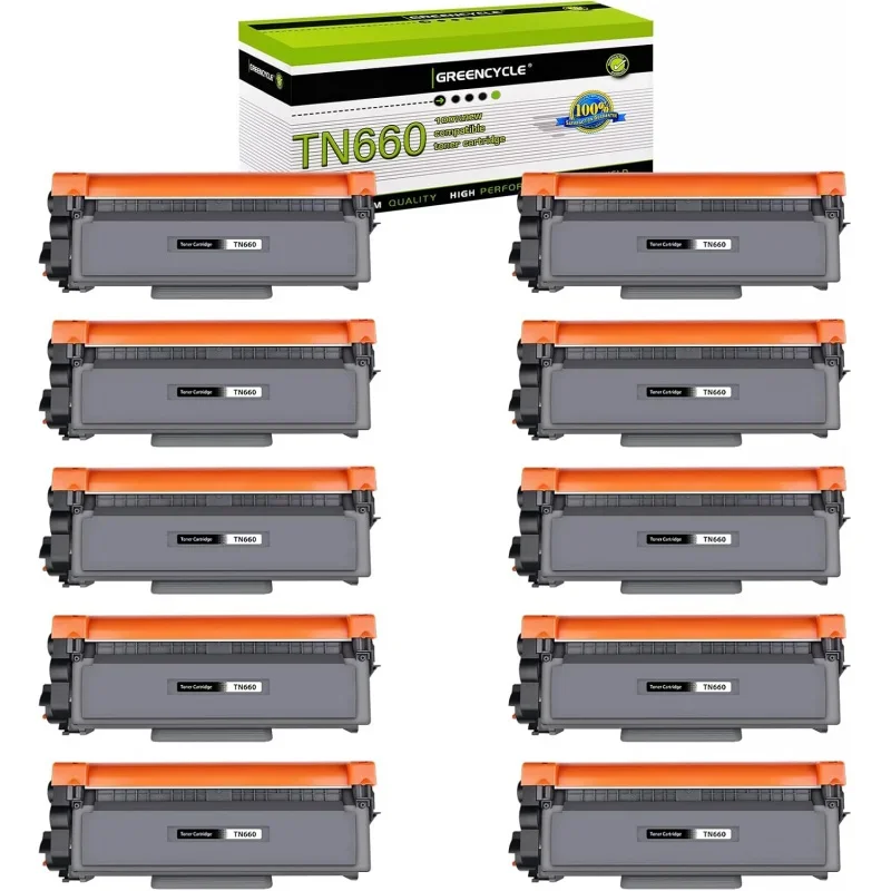 TN660 TN630 Black Toner Cartridge Compatible Brother MFC-L2700DW HL-L2300D HL-L2320D HL-L2360DW MFC-L2740DW DCP-L2540DW Prin