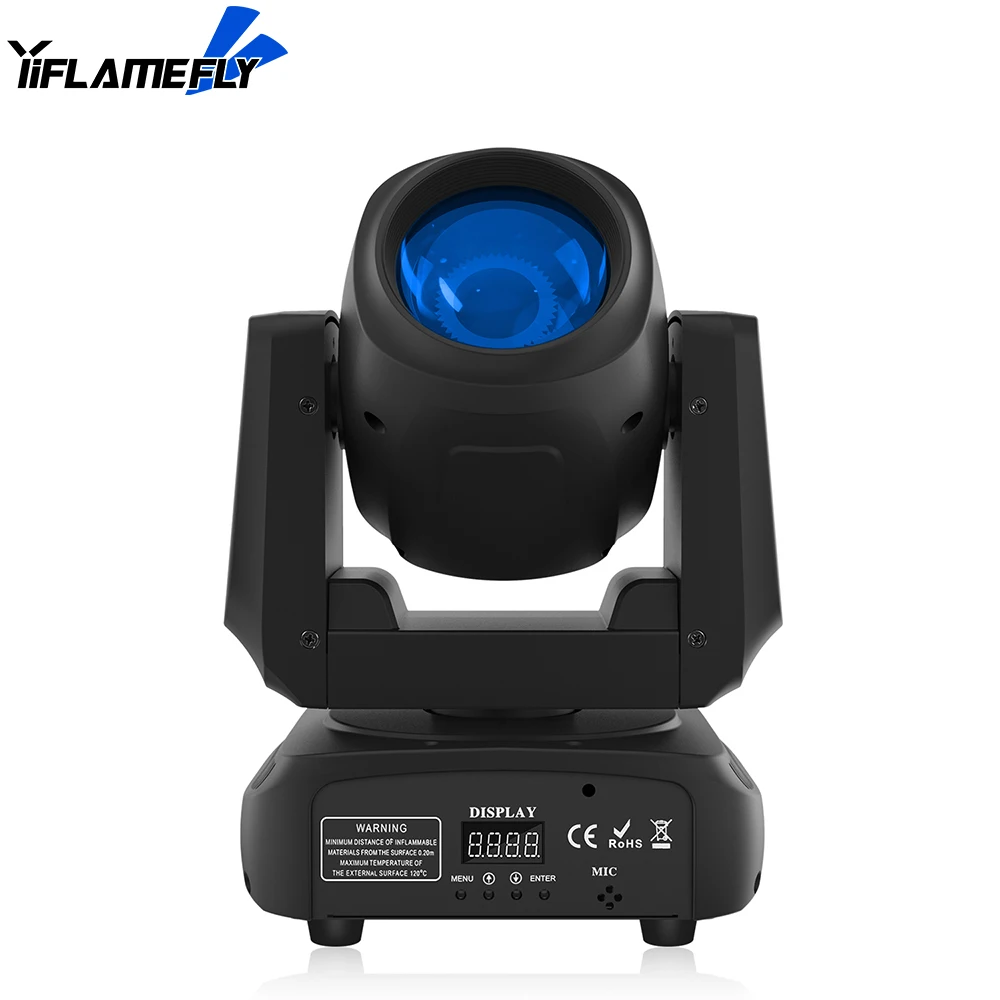 Yiflamefly Mini 40W Standard DMX512 13CH Beam Moving Head Light Stage Light for DJ Concert Party Weddings Nightclub Dance Hall