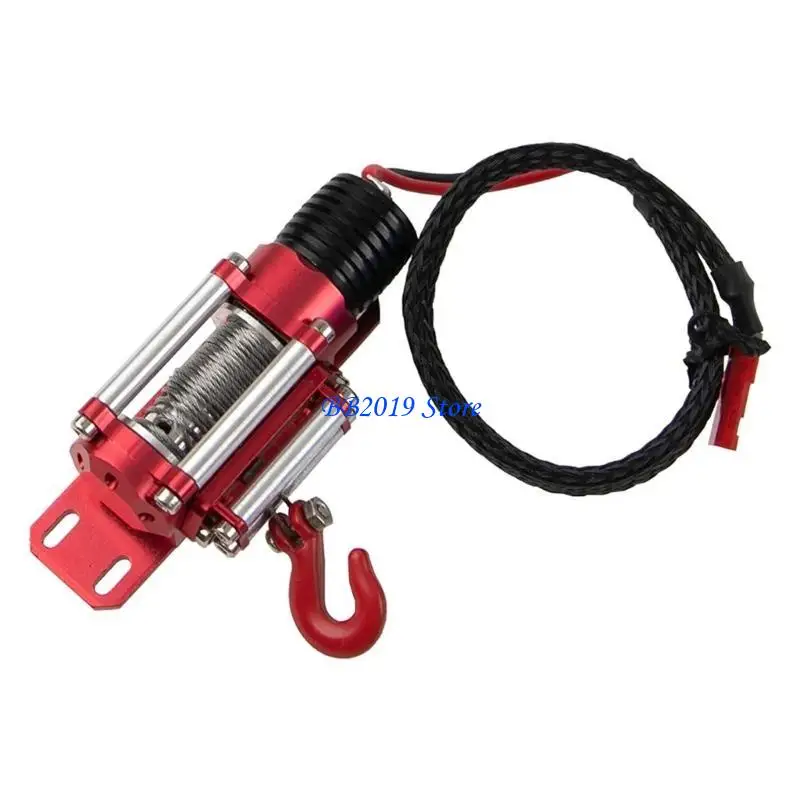 Q0KB Metal Automatic Winch System for 1:10 RC Crawler RC Car Spare Parts Accessories
