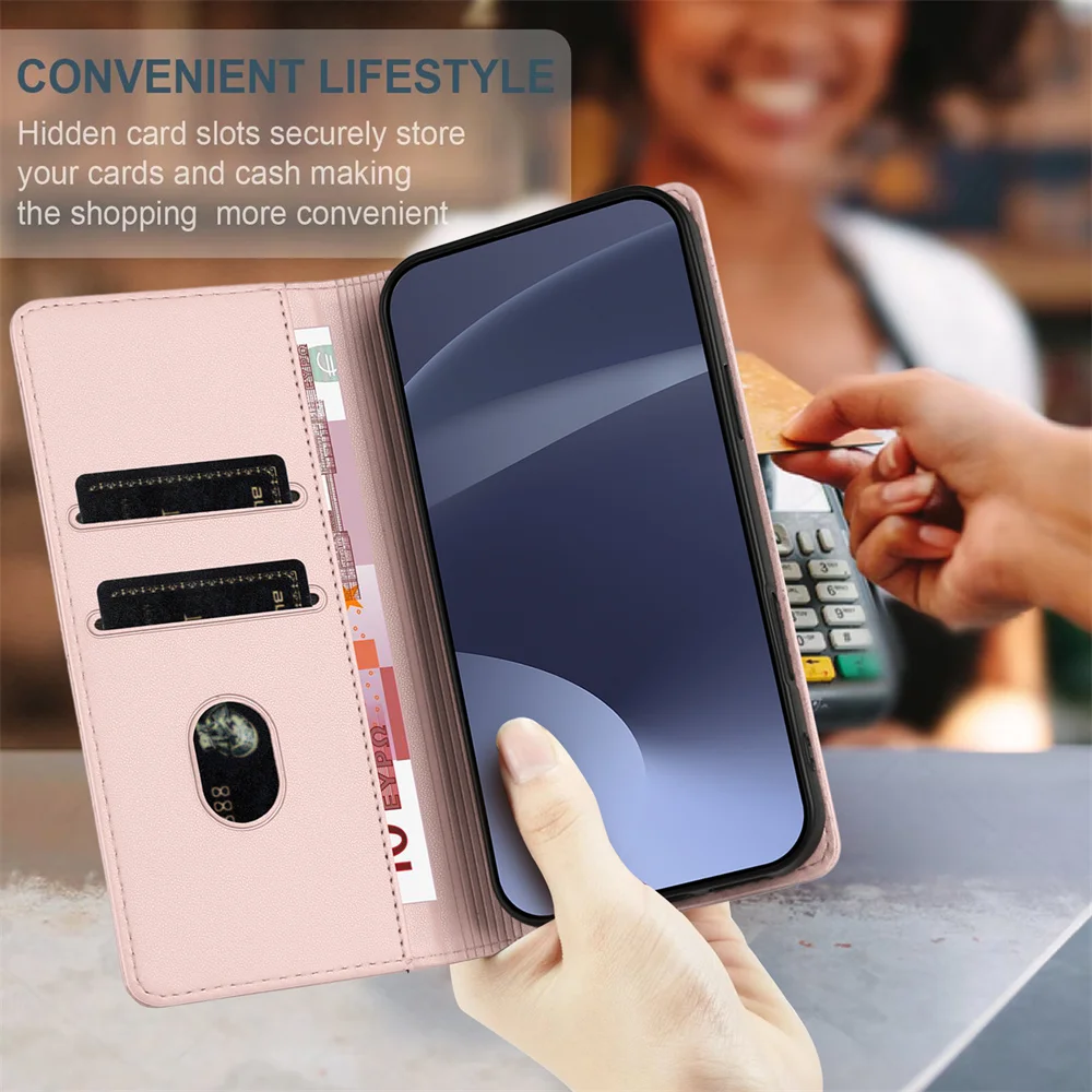 Leather Wallet Flip…