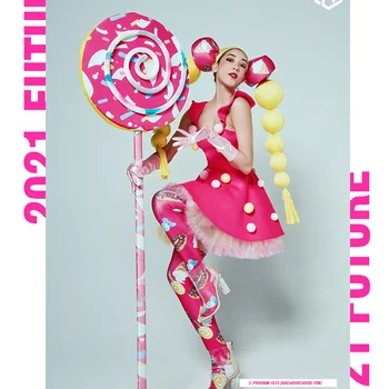 Children's performance clothing: June 1st cute lollipop candy performance clothing: bar gogo performance clothing: Valentine's