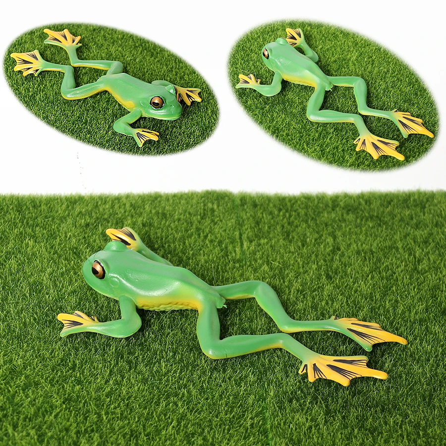 Anfibi realistici rane Life Cycle figure Rainforest TreeFrog Bullfrog animali modello decorazione collezione bomboniere giocattoli