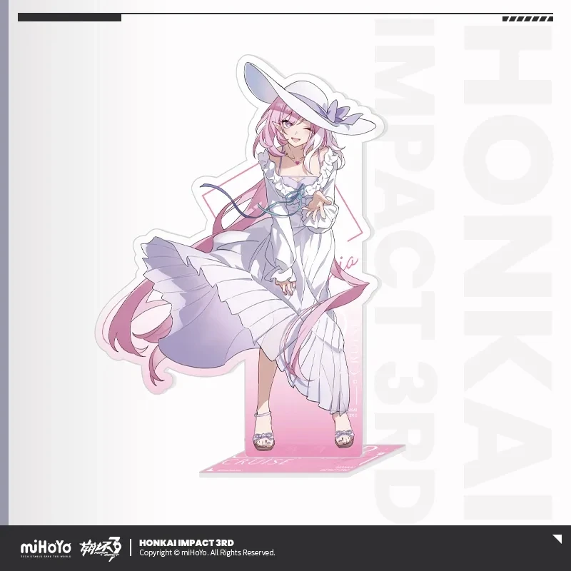 

Официальная игра miHoYo Honkai Impact 3rd Leisure, летняя серия, акриловая доска Seele Raiden Mei Elysia, украшение для рабочего стола, рождественские подарки