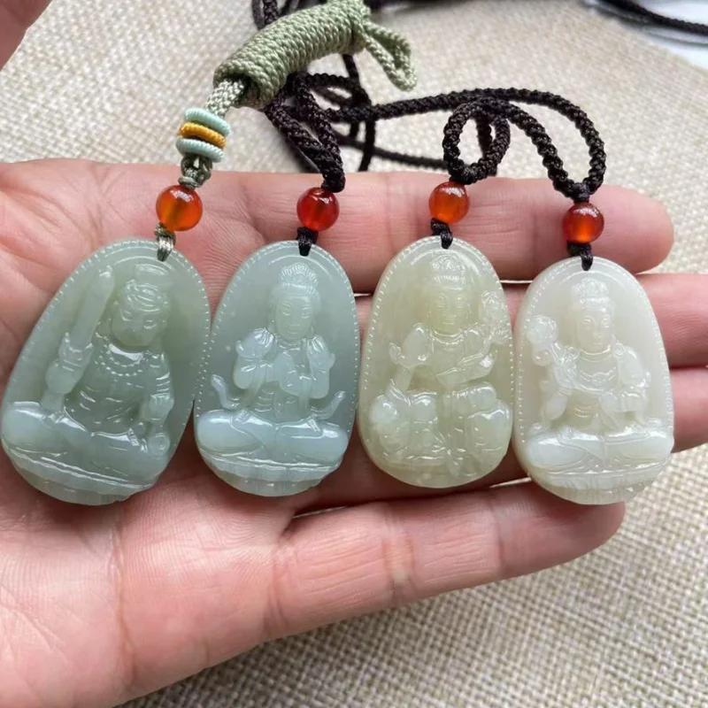 

Оптовая продажа Hetian Jade White Jade Eight Guardian Deities Зодиак кулон ожерелье для мужчин и женщин пара нефритовый кулон пара стиль