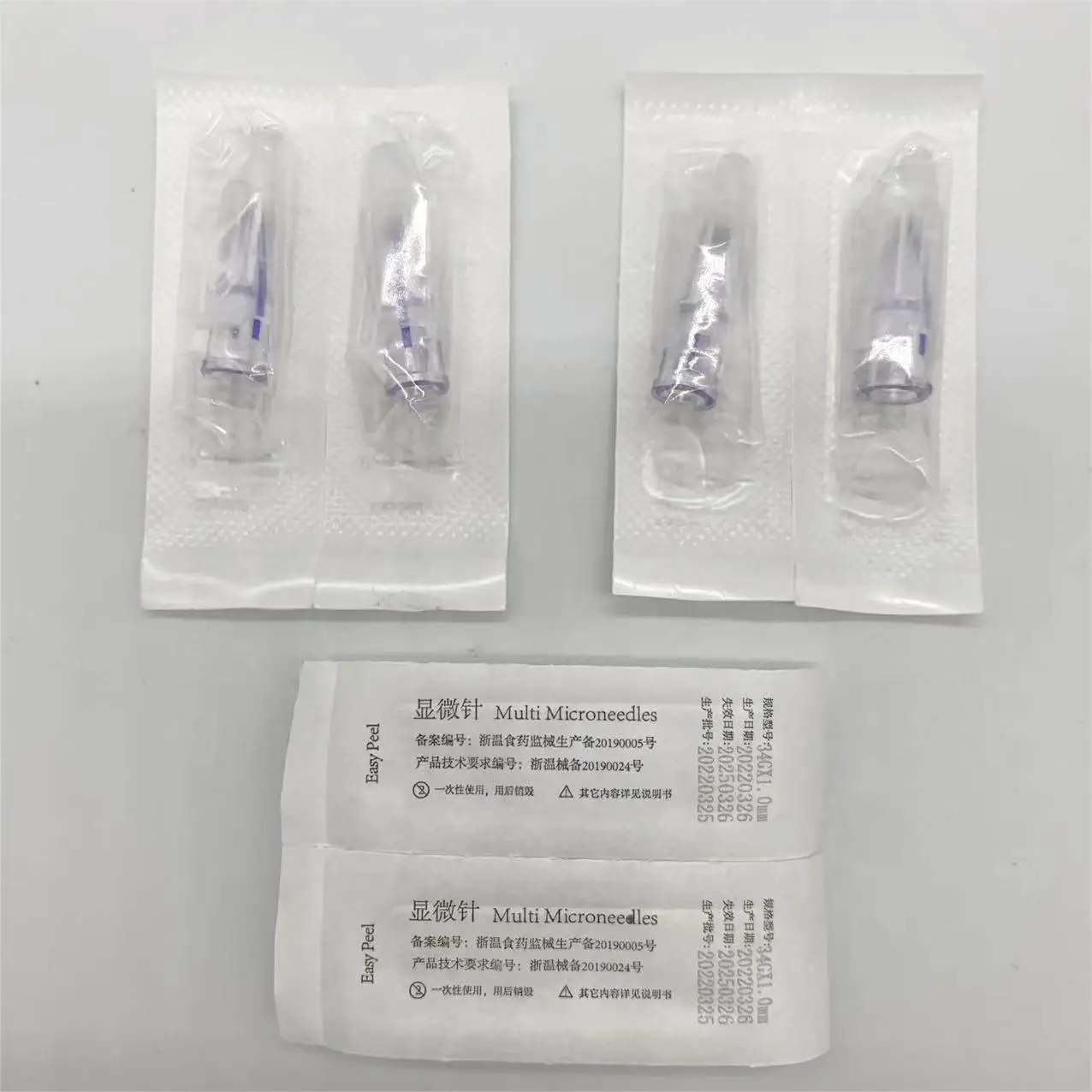 

34G Nanosoft 3pins 0.6/1.0/1.2/1.5 Micro Needle High Quality Sterile Single Packaged Crystal Multi-needle