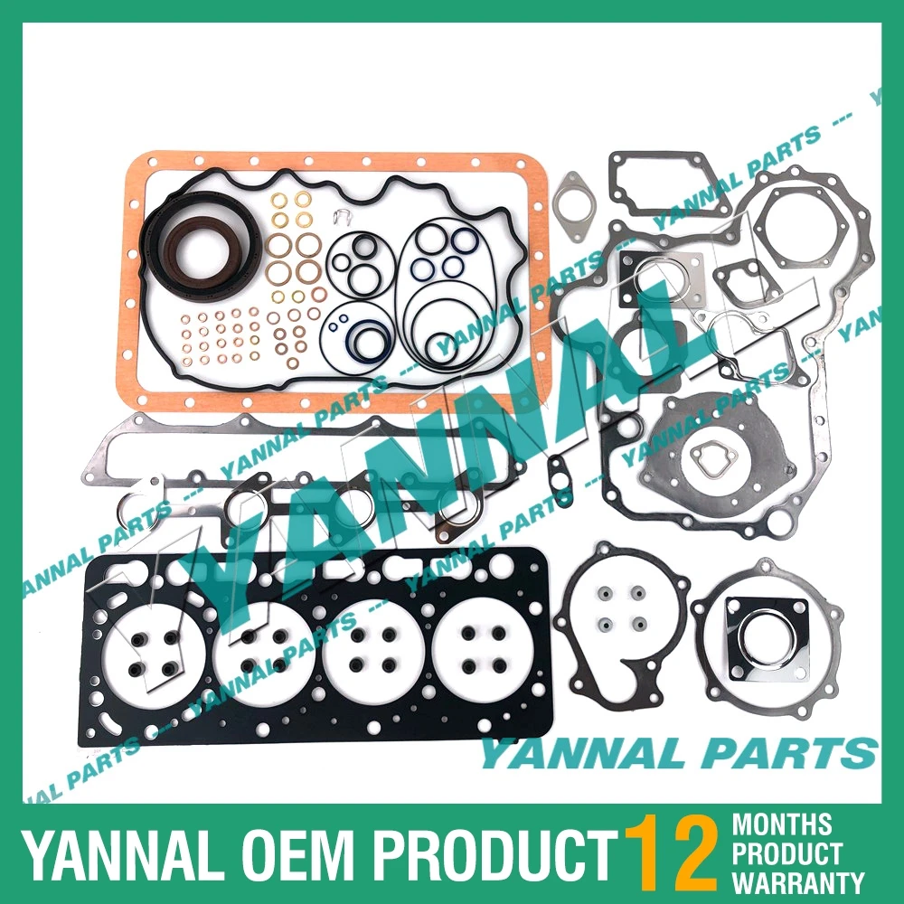 V3300T V3300DI V3300 Overhaul gasket kit upper lower set For Kubota Bobcat S250