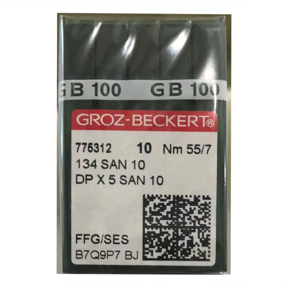 

100 шт. GROZ-BECKERT фирменные иглы для швейной машины, иглы для специального применения DPX5KN 134SAN10 XS, подходят для ультратонких вязаных тканей