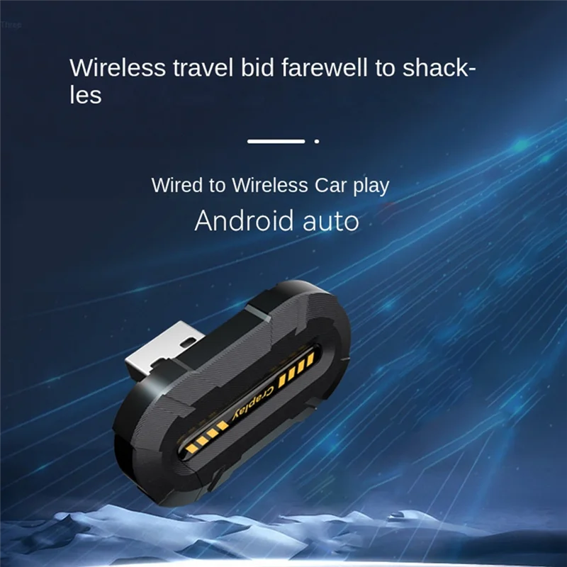 【Winkel nu】USB 2-in-1 draadloze Carplay Android-adapter Draadloze adapter Auto-adapter Bedraad Converteren naar Android Auto Wireless Box