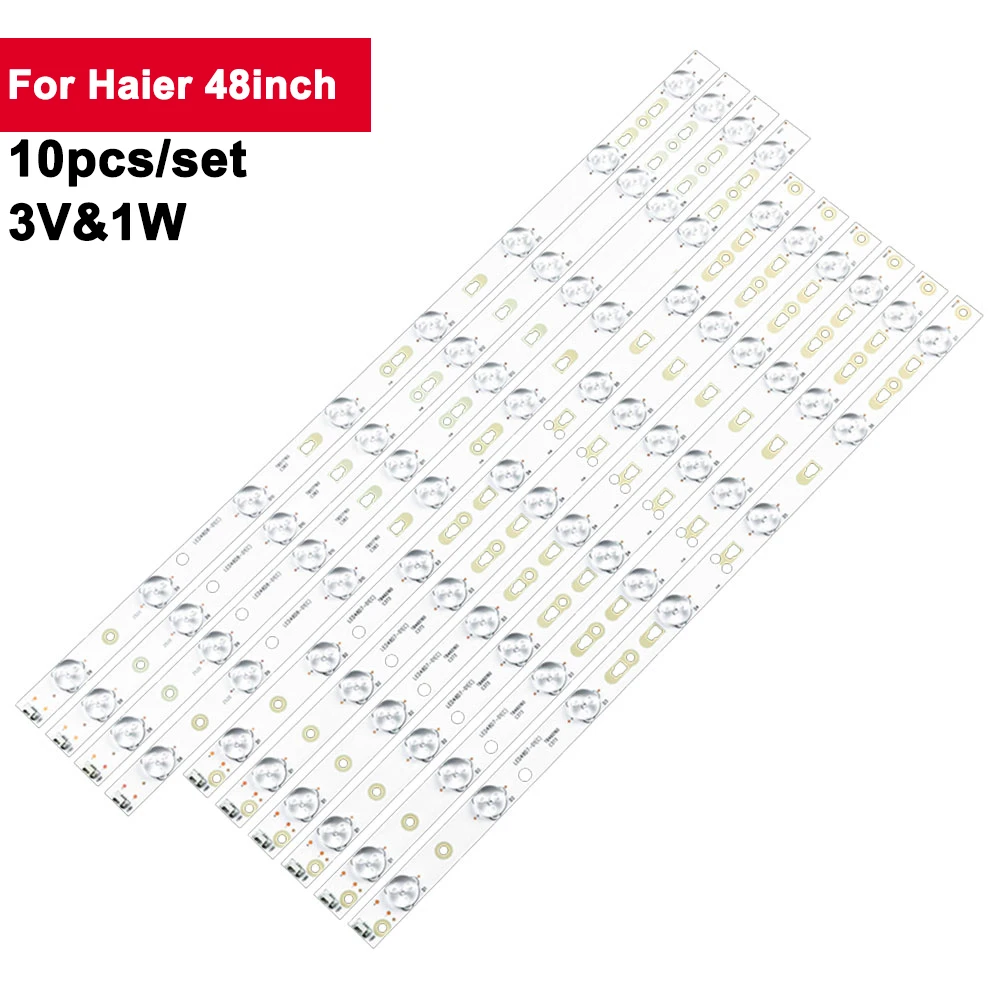 

3V 1W 10cs/Set TV Backlight LED For Haier 48inch LED48D7-01 30348007219 LCD Backlight Strip LED48H35D D48MF7000 LE48M50S