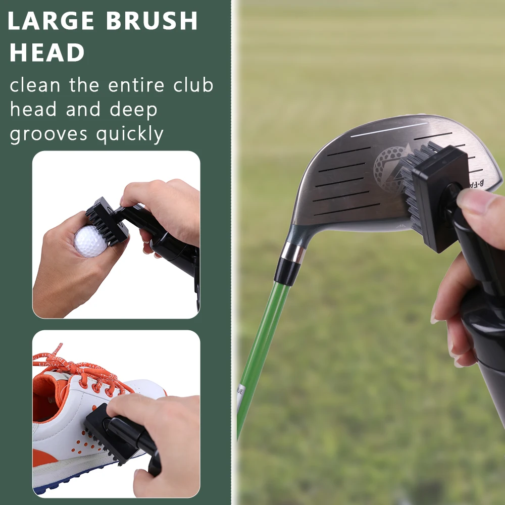 Golf Club Cleaner Brush - Golf Cleaning Brush with 5 Ounces of Water, Golf Brush with Stiff Nylon Bristles, Golf Accessories