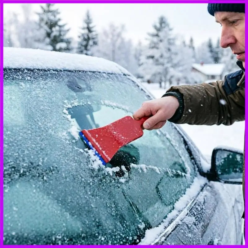 R9CC Versatile 2 In 1 Squeegee With Rigid Spine Design For Perfect Adhesive Film Placement On Vehicles Long Handle Cleaning