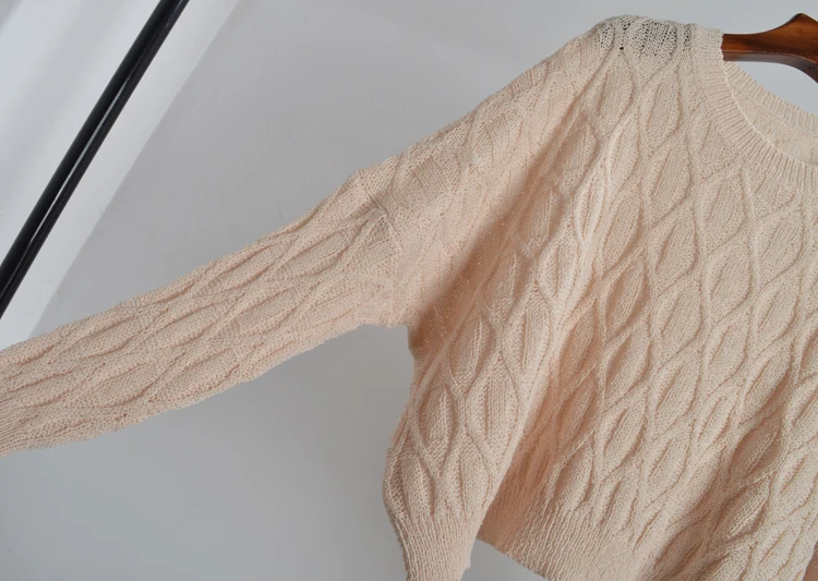 เสื้อถักไหมพรมทรงหลวม สีพื้น สวมใส่สบาย ทรงปกติ สำหรับผู้หญิง เหมาะสำหรับฤดูใบไม้ผลิและฤดูใบไม้ร่วง