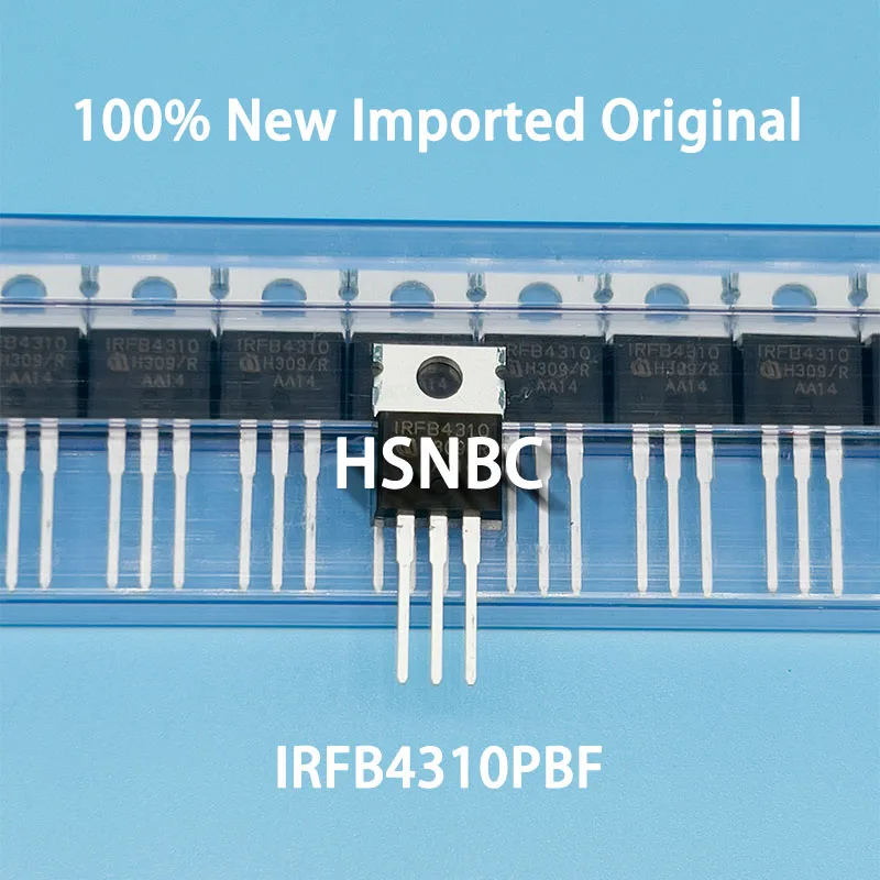 10Pcs/Lot IRFB4310PBF IRFB4310 FB4310 TO-220 100V 130A MOSFET N-Channel Power Transistor 100% New Imported Original