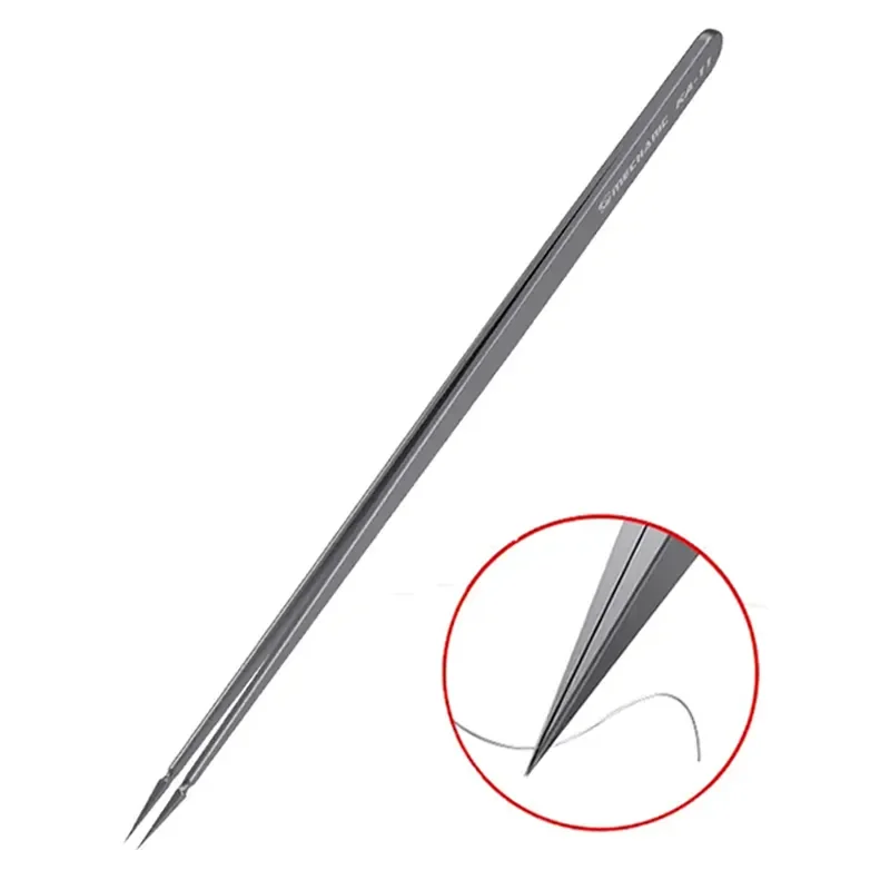 MECHANIC KA-11 Repair Tweezers For Mobile Phone Maintenance High Precision Non-magnetic Flying Line Fingerprint Clamping Clips