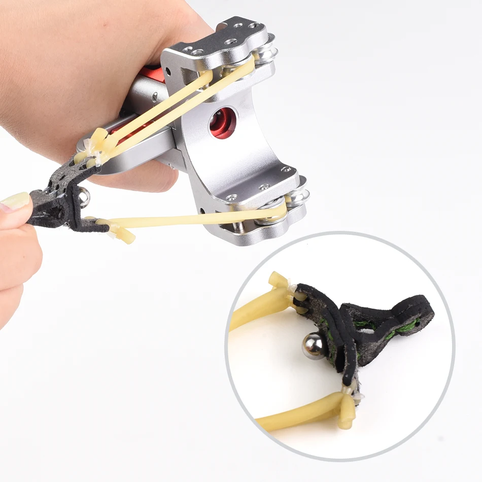 G5 Schleuder 1636 4-Strang Gummiband mit integriertem Magnet-Handgriff Schießzubehör 2/4 Stück – Detail 5